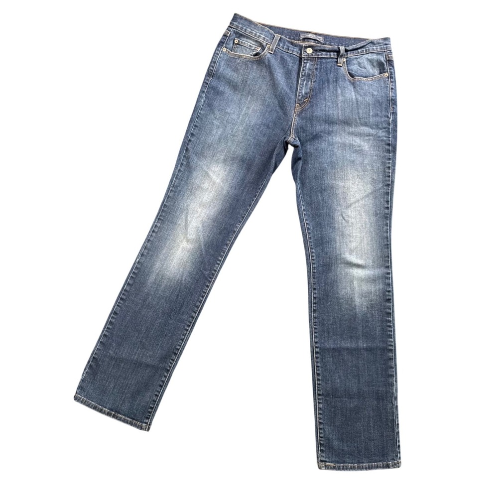 Levi's 505 Straight Leg Jeans Womens 14 Curvy Medium Wash Normcore Capsule Denim - Picture 3 of 13